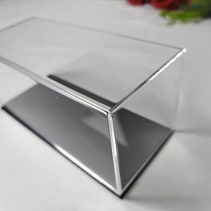 <span class=keywords><strong>Boîte</strong></span> de présentation en <span class=keywords><strong>plastique</strong></span> anti-poussière entièrement assemblée Cube en acrylique transparent Base noire pour petits conteneurs de stockage pour les objets de collection <span class=keywords><strong>Action</strong></span> - Product Image 2