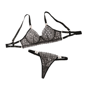 Yicheng Lingerie Sexy Ultra Erotica per Adulti, Set Intimo Femminile in Pizzo, Completo con Perizoma Aderente - Product Image 6