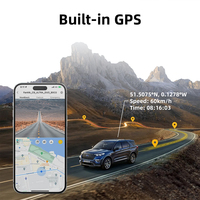 Cámara de Coche M500 de 2 Pulgadas, Doble Lente, 4K HD, DVR, GPS Inteligente, Wifi, Cámara Frontal 4K y Trasera 1080P
