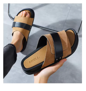 Sandalias de Playa para Hombre de Alta Calidad con Parte Superior de Felpa y PU, Sandalias Deportivas para Exteriores, Sandalias Casuales de Verano para Hombre - Product Image 5