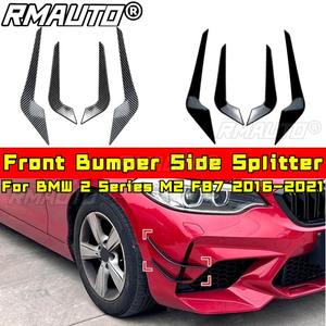 Para BMW Serie 2 M2 F87 2016-2021 Accesorios Exteriores Divisor Lateral de Parachoques Delantero Alerón Cuchilla de Viento Tuning Kit de Carrocería con Aletas de Aire - Product Image 2