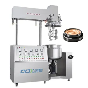 CYJX 100l Shampoo Body Lotion Sunscreen Vacuum Agitator Emulsifying Homogenizer Mixer Mixing Machine