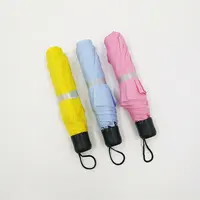 أرخص مظلة قماش بوليستر بدون طباعة, اشتري كميات كبيرة بدولار واحد ، مقاس 21 بوصة ، متعددة الألوان ، بدون طباعة