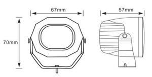 Luce di segnalazione del carrello elevatore della linea retta del carrello elevatore 80 <span class=keywords><strong>V</strong></span> 10 <span class=keywords><strong>Watt</strong></span> nuova luce di segnalazione di lavoro posteriore anteriore della zona rossa per i caricatori del carrello elevatore di AGVs - Product Image 6