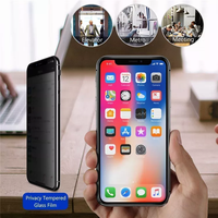 Telapex pleine colle Anti espion verre trempé pour Iphone 11 12 13 14 15 16 Pro Max Xs XR X 7 8 Plus protecteur d'écran de confidentialité