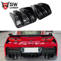Kit carrosserie en fibre de carbone pour Chevrolet Corvette C7 2013-2019 avec lèvre avant, jupes latérales, diffuseur arrière et spoiler – Pièces automobiles