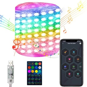 Mini <span class=keywords><strong>Luces</strong></span> LED RGB <span class=keywords><strong>de</strong></span> Colores Cambiantes, <span class=keywords><strong>con</strong></span> Control Remoto, Alimentación USB, Guirnalda <span class=keywords><strong>de</strong></span> <span class=keywords><strong>Luces</strong></span> Inteligente para Decoración Navideña - Product Image 5