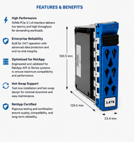 Pour NetApp X4012A 3.84TB NVMe Solid State Drive 108-00743 SSD d'entreprise pour stockage tout flash NetApp