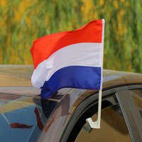Fabricant professionnel de drapeaux, grande usine, drapeaux de fenêtre de voiture en polyester imprimés numériquement, durables, résistants, couleur personnalisée
