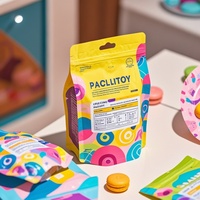 Sac à fond plat en PE monomatériau, écologique, recyclable, imprimé sur mesure, pour l'emballage de protéines en poudre