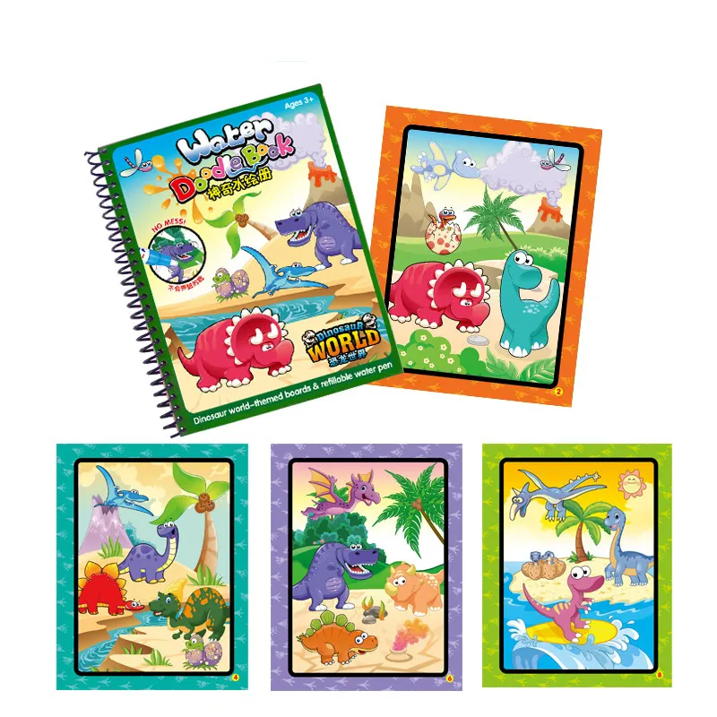 Livre de coloriage réutilisable, livre de dessin magique à l'eau, jouets d'éducation précoce pour enfants