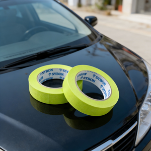 Ruban de masquage Grunes, 0,7 pouce x 60 yards, sans adhésif, résistant à la chaleur, pour peintures automobiles et surfaces multiples - Product Image 1