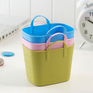 Chất Lượng Cao Lưu Trữ Bàn Mini Giỏ Mềm Mini Nhựa Giỏ Với Xử Lý - Product Image 1