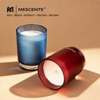 Collection de bougies parfumées à la lavande Mescente Step Cup, bougies en cire de soja parfumées pour la relaxation dans la chambre à coucher
