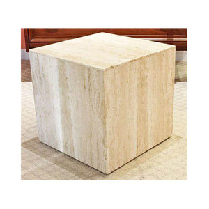 Tables d'appoint en pierre naturelle piédestal colonne carrée présentoir bloc table basse <span class=keywords><strong>marbre</strong></span> travertin pierre <span class=keywords><strong>cube</strong></span> tables - Product Image 2
