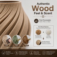 Filament d'imprimante 3D PLA WOOD Brand-Product - Diamètre 1,75 mm, double température 190°C/240°C, résistance à la traction 28 MPa, résistance à la flexion 62 MPa