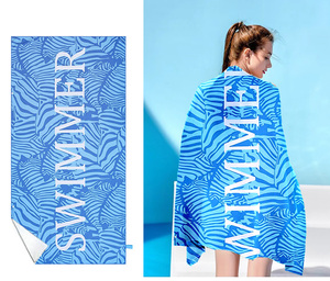 Serviettes de plage imprimées de haute qualité à séchage rapide pour l'été, personnalisées avec logo imprimé - Product Image 2