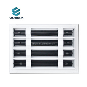 Hiện đại 10x8 AC Vent bìa trang trí trắng hợp kim nhôm khuếch tán không khí tiêu chuẩn tuyến tính khe cắm tầng cài đặt cho thông gió - Product Image 3