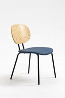 Ensemble de chaises de salle à manger modernes de luxe européennes simples en métal noir fer enduit de poudre cuir PU sans accoudoirs tables O-YI OYS-1564