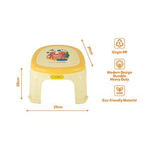 L 29 X W 29 X H 20 cm Lightweight <b>Low</b> PP Square Seat Minimalist Kids Plastic <b>Stool</b> 3306 Purple Unicorn Durable Eco-Friendly - Product Image 5