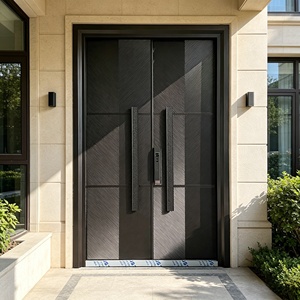 ประตูอลูมิเนียมอัลลอยด์โพลิเมอร์กันเสียงแบบหรูหราทันสมัย ประตูทางเข้าภายในบ้านและวิลล่า แข็งแรงทนทาน ลดเสียงรบกวน - Product Image 5