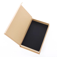 Conception personnalisée Emballage en carton de luxe pour téléphone portable Paquet de papier noir Boîte de rangement pour téléphone portable