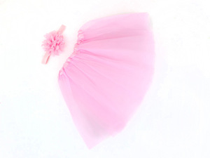 BELLEWORLD retrato de niño lindo 8 colores niño niña 2 uds gasa flor diadema elástica tutú vestidos conjunto para bebé - Product Image 3