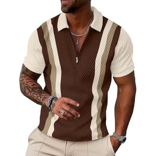 Beige à rayures marron
