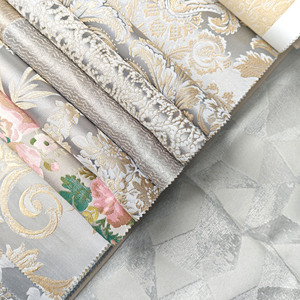 <span class=keywords><strong>Tissu</strong></span> de rideau en jacquard de style européen de luxe, 100% polyester, damassé, tissé, textile d'<span class=keywords><strong>ameublement</strong></span> pour la maison - Product Image 3