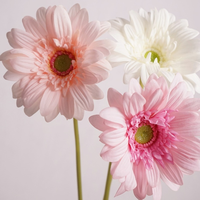 Groothandel Hoge Kwaliteit Handgemaakte Kunstmatige Real Touch Latex Gerbera Bloem Enkelstuk voor Bruiloft Huisdecoratie Tafelarrangement