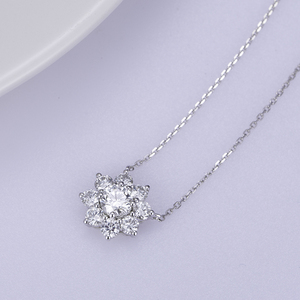 Messi Jewelry MSN-558 18K White Gold of Women's Diamond Necklace - Product Image 3