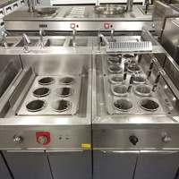 Équipement de cuisine commercial du fabricant RKMF-PS166, machine à cuire les nouilles automatique en acier inoxydable à 6 têtes