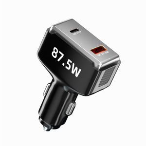 ที่ชาร์จโทรศัพท์ในรถยนต์ 75W PD 30W QC 22.5W ช่อง USB C คู่ ชาร์จเร็วสำหรับอุปกรณ์มือถือ - Product Image 3