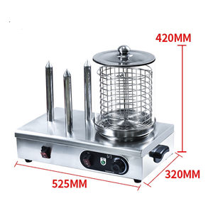 Grille-pain automatique commercial de <span class=keywords><strong>saucisse</strong></span>, réchauffeur de vapeur de pain, rouleau électrique de hot-dog de machine de hot-dog - Product Image 5