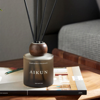Diffuseur de parfum à roseaux AIKUN 120 ml, coffret cadeau exquis, longue durée, écologique, diffuseur de parfum pour salon, sans feu