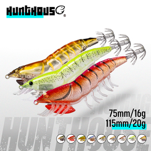 Leurre de pêche 115mm 20g, type calamar coulant, crevette lumineuse avec lest externe, pour la pêche en mer de bar, truite, poulpe, et la pêche côtière - Product Image 1