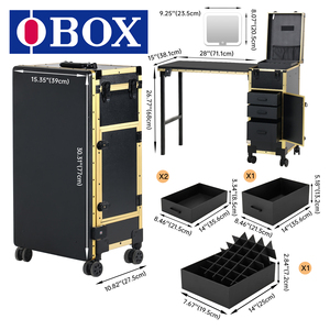 <span class=keywords><strong>OBOX</strong></span> OEM/ODM Offre Spéciale grand stockage professionnel ongles lampe de table lumière LED manucure bureau avec espace pour vernis à ongles Salon - Product Image 1