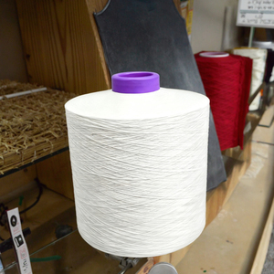 Youngsurge rắn 100% <span class=keywords><strong>Spun</strong></span> <span class=keywords><strong>Polyester</strong></span> may chủ đề nguyên màu trắng - Product Image 3