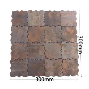 Mosaico Rústico de Bronce Marrón, Parqué Metálico Moderno para Decoración de Paredes Interiores de Cocina - Product Image 2