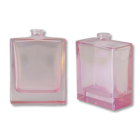 Conception professionnelle OEM étiquettes personnalisées Flacone Profumo bouchon à sertir rose Botella De Perfume 60 50ml bouteille de parfum en verre clair vide