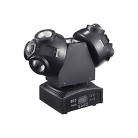 QSE LED RGB 100W Projecteur à double faisceau à effet d'illusion pour piste de danse, Contrôle DMX512/Activé par le son, CRI 90, IP20, pour événements