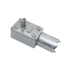 10RPM 40RPM Jgy370 High Torque Reducer Small Hollow Shaft Self-lock Engine 24V 12V Dc Micro Electric Drive Worm Gear Motor