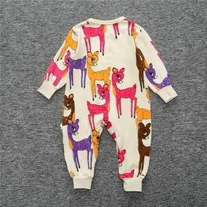 中国工場から直接購入赤ちゃん女の子ベビー服鹿バンビロンパース