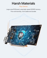 Venta al por mayor AMD Radeon RX 550 4GB PC GPU tarjeta gráfica RX550 GDDR5 DP HD DVI PCI Express 3,0 128-bit tarjeta gráfica para juegos