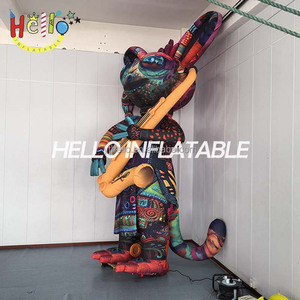 Muñeca Inflable Creativa con Diseño de Estilo de la Civilización Azteca/Maya Antigua de 4 Metros de Altura y Cultura Musical Moderna - Product Image 3