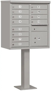 Boîtes de lettres postales extérieures en métal Bureau <span class=keywords><strong>postal</strong></span> américain gère les boîtes aux lettres USPS avec 16 portes - Product Image 5