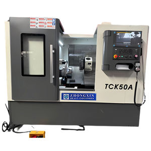Токарный станок с ЧПУ TCK50, мини-шпиндель, токарный станок с наклонной станиной TCK50AY, решение для токарной обработки с наклонной станиной - Product Image 1