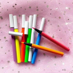 Eyeliner liquide de couleur néon mat imperméable à séchage rapide de style luxueux en gros, crayon de maquillage pour les yeux en gel blanc longue durée - Product Image 5