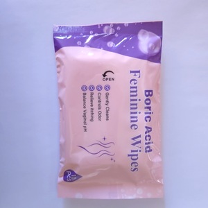 Lingettes intimes jetables à l'acide borique pour l'hygiène vaginale, en non-tissé, marque OEM - Product Image 6