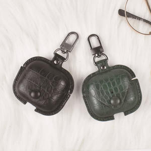 Étui pour écouteurs sans fil en cuir motif crocodile housse de protection pour <span class=keywords><strong>Apple</strong></span> <span class=keywords><strong>Air</strong></span> <span class=keywords><strong>1</strong></span> 2 3 <span class=keywords><strong>Air</strong></span> Pods étui de transport - Product Image 3